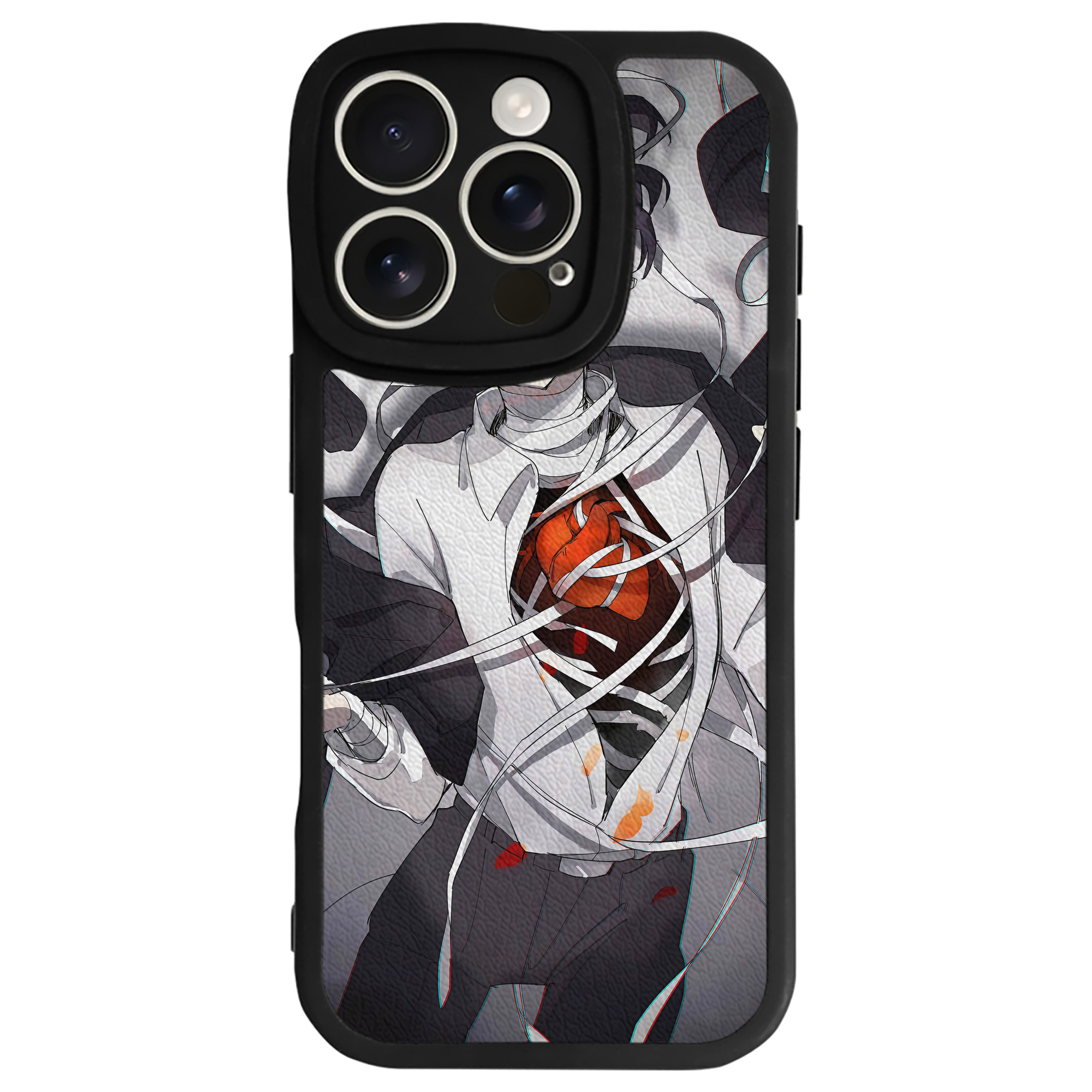 （画像用） 文豪ストレイドッグス Bungo Stray Dogs 【iPhone 16シリーズ対応】シリコンスマホケース（レザー調） 材質：シリコン